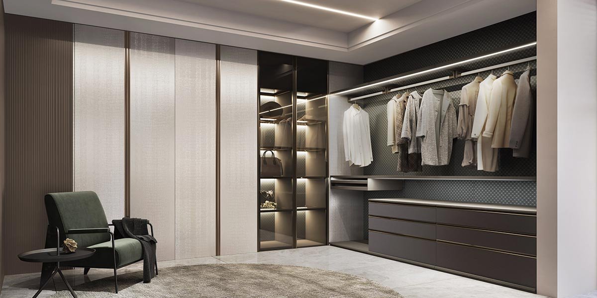 Modern Corner L Shape Wardrobe Design – Venezianohomedesign.com